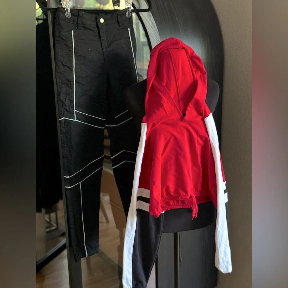 Weissman Cropped Pullover & Balera Performance pants with Piping Hip Hop Costume